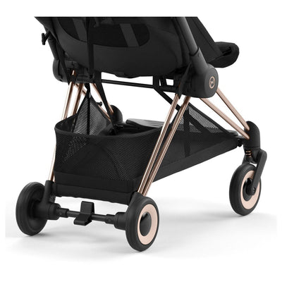 Carrinho De Bebê Cybex Coya Simply Flowers Matt Black Blush - Cesto De Compras Grande